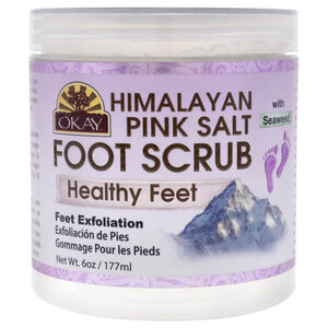 Foot Scrub Himalayan Pink Salt by Okay for Unisex - 6 oz Scrub